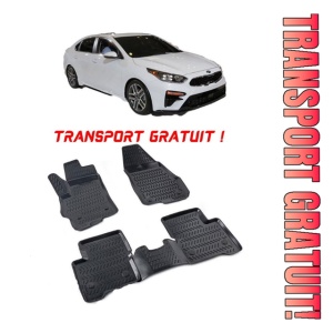 Kia Forte 2018-2022 Set 4 covorase auto din cauciuc tip tavita premium line 3D - Transport Gratuit! - Img 1