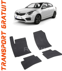 Kia Rio IV, Hatchback, fabricat din 02.2017 - Prezent, set covorase auto dedicate, din cauciuc 100% Premium accesorii pentru autoturismul tau - masina v155358