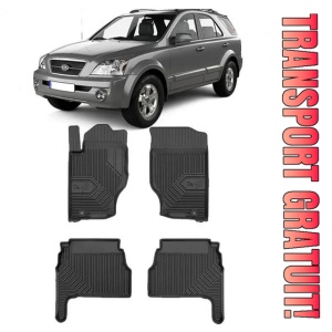 Kia Sorento I Din 2002 - 2009, Suv , Set Covorase Auto Tip Tavita Premium 3D, din cauciuc