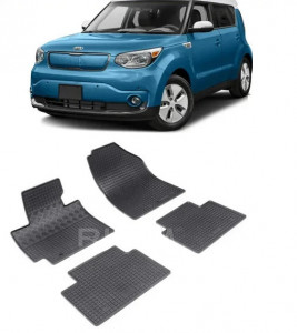Kia Soul II, Hatchback, fabricat din 03.2014 - 03.2019, set covorase auto dedicate, din cauciuc 100% Premium accesorii pentru autoturismul tau - masina v160934