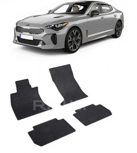 Kia Stinger, Sedan, fabricat din 10.2017 - Prezent, 4X4, set covorase auto dedicate, din cauciuc 100% Premium accesorii pentru autoturismul tau - masina v161316