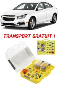 Kit trusa Set becuri H4 compatibila cu Chevrolet Cruze din 2008 - 2016 , bec far, semnalizare , pozitie, iluminare numar, frana, plafoniera, stop frana