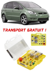 Kit trusa Set becuri H4 compatibila cu Ford S-Max Mk1 din 2006 - 2015 , bec far, semnalizare , pozitie, iluminare numar, frana, plafoniera, stop frana