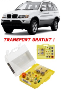 Kit trusa Set becuri H7 compatibila cu Bmw E53 din 1999 - 2006 , bec far, semnalizare , pozitie, iluminare numar, frana, plafoniera, stop frana