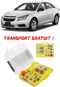 Kit trusa Set becuri H7 compatibila cu Chevrolet Cruze J300 Facelift din 2012 - 2016 , bec far, semnalizare , pozitie, iluminare numar, frana, plafoniera, stop frana