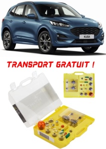 Kit trusa Set becuri H7 compatibila cu Ford Kuga III din 2019 - 2021 , bec far, semnalizare , pozitie, iluminare numar, frana, plafoniera, stop frana