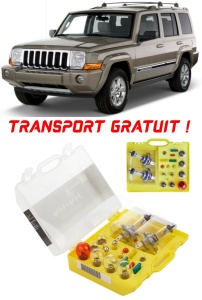 Kit trusa Set becuri H7 compatibila cu Jeep Commander din 2005 - 2010 , bec far, semnalizare , pozitie, iluminare numar, frana, plafoniera, stop frana