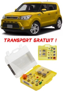 Kit trusa Set becuri H7 compatibila cu Kia Soul din 2014 - 2019 , bec far, semnalizare , pozitie, iluminare numar, frana, plafoniera, stop frana