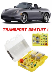 Kit trusa Set becuri H7 compatibila cu Porsche 986 din 1996 - 2004 , bec far, semnalizare , pozitie, iluminare numar, frana, plafoniera, stop frana