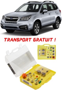 Kit trusa Set becuri H7 compatibila cu Subaru Forester din 2018 - 2020 , bec far, semnalizare , pozitie, iluminare numar, frana, plafoniera, stop frana