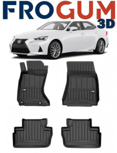 Lexus Is II Din 12.2005 - 05.2013, Sedan, 4X4 , Set Covorase Auto Tip Tavita Premium 3D, din cauciuc accesorii pentru autoturismul tau - masina v161537