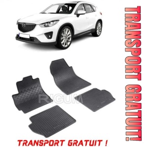 Mazda 2 II, Hatchback, fabricat din 09.2007 - 01.2015, set covorase auto dedicate, din cauciuc 100% Premium - Transport Gratuit