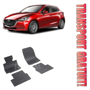 Mazda 2 III, Hatchback, fabricat din 02.2015 - Prezent, set covorase auto dedicate, din cauciuc 100% Premium