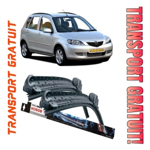Mazda 2 Set 2 stergatoare parbriz Bosch Aerotwin 600/475mm compatibile cu Mazda 2 (DY) (2003-2007) (60 cm / 40 cm)