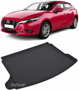 Mazda 3 Tavita pentru portbagaj din cauciuc, compatibila Mazda 3 III fabricatie 09.2013 - 02.2019, caroserie hatchback, cu / fara roata de rezerva accesorii pentru autoturismul tau - masina v112111