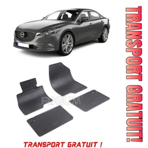 Mazda 6 I, Sedan, fabricat din 02.2002 - 2008, set covorase auto dedicate, din cauciuc 100% Premium - Transport Gratuit