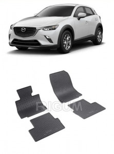 Mazda CX-3, Suv, fabricat din 06.2015 - Prezent, set covorase auto dedicate, din cauciuc 100% Premium accesorii pentru autoturismul tau - masina v160910