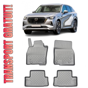 Mazda CX-60 Phev Din 08.2022 - Prezent, Suv , Set Covorase Auto Tip Tavita Premium 3D, din cauciuc