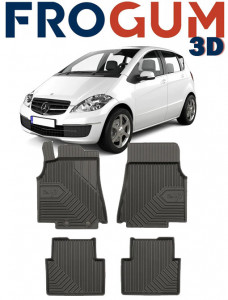 Mercedes A-Class W169 Din 09.2004 - 08.2012, Hatchback , Set Covorase Auto Tip Tavita Premium 3D, din cauciuc accesorii pentru autoturismul tau - masina v167150