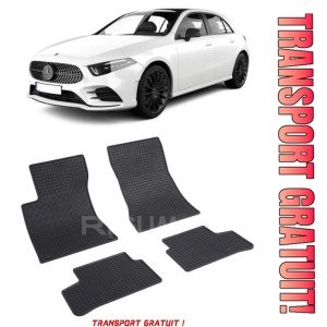 Mercedes A-Class W177 PhEV fabricat din 08.2019 - Prezent, Hatchback, set covorase auto dedicate, din cauciuc 100% Premium - Transport Gratuit