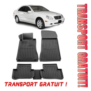 Mercedes Benz W203 C (2001-2007) Set covorase auto cauciuc G.Modern Line 3D transport gratuit