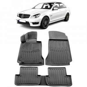Mercedes Benz W204 C (2007-2015) Set covorase auto cauciuc G.Modern Line 3D accesorii pentru autoturismul tau - masina v239606