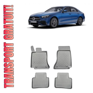 Mercedes C-Class W206 Phev Din 10.2021 - Prezent, Sedan , Set Covorase Auto Tip Tavita Premium 3D, din cauciuc