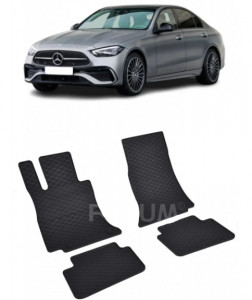 Mercedes C-Class W206 PhEV fabricat din 10.2021 - Prezent, Sedan, set covorase auto dedicate, din cauciuc 100% Premium accesorii pentru autoturismul tau - masina v150154