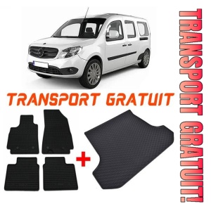 Mercedes Citan Van din 10.2012 - Prezent, Set Covorase + tavita portbagaj auto 5 Locuri *1