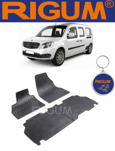 Mercedes Citan, Van, fabricat din 10.2012 - Prezent, 5 Locuri, set covorase auto dedicate, din cauciuc 100% Premium accesorii pentru autoturismul tau - masina v160823