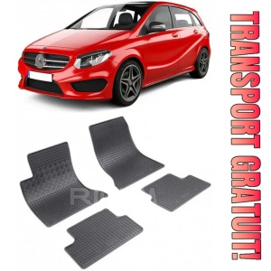 Mercedes Clasa B (W246) fabricat din 11.2011 - Prezent (Rigum), set covorase auto dedicate, din cauciuc 100% Premium