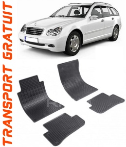 Mercedes Clasa C W203, Combi, fabricat din 2001 - 11.2007, set covorase auto dedicate, din cauciuc 100% Premium accesorii pentru autoturismul tau - masina v154673