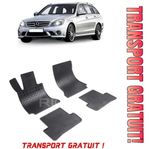 Mercedes Clasa C W204, Combi, fabricat din 12.2007 - 09.2014, set covorase auto dedicate, din cauciuc 100% Premium - Transport Gratuit