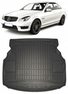 Mercedes clasa C W204 Sedan din 04.2007 - 02.2014, Tavita Pentru Portbagaj Lux Premium Dedicata, Bancheta Nerabatabila *3 accesorii pentru autoturismul tau - masina v189319