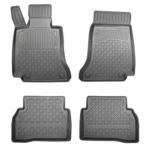 Mercedes Clasa C W205, Sedan, Din 03.2014 - 11.2020 , Set Covorase Auto Tip Tavita Premium 3D, din cauciuc accesorii pentru autoturismul tau - masina v174612