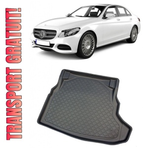 Mercedes clasa C W205 Sedan din 03.2014 - 11.2020, Tavita Pentru Portbagaj Lux Premium Dedicata, Bancheta Nerabatabila *1