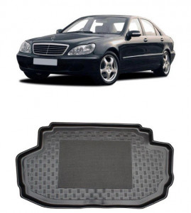 Mercedes clasa S W220 Sedan din 1998 - 06.2005, Tavita Pentru Portbagaj Lux Premium Dedicata, Fara Separator Cu Navigatie / Cd / Dvd *1 accesorii pentru autoturismul tau - masina v194884