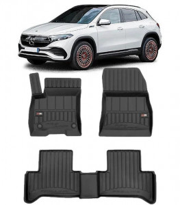 Mercedes Eqa Din 03.2021 - Prezent, Suv , Set Covorase Auto Tip Tavita Premium 3D, din cauciuc accesorii pentru autoturismul tau - masina v163019