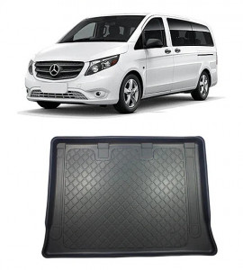 Mercedes Evito W447 Van din 10.2020 - Prezent, Tavita Pentru Portbagaj Lux Premium Dedicata, Ampatament Extralung In Spatele Randului 3 *1 accesorii pentru autoturismul tau - masina v202982