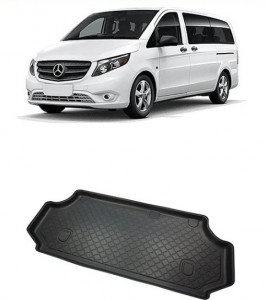 Mercedes Evito W447 Van din 11.2020 - Prezent, Tavita Pentru Portbagaj Lux Premium Dedicata, Base Long Ampatament Lung In Spatele Randului 3 *1 accesorii pentru autoturismul tau - masina v202956