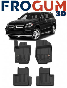 Mercedes Gl I X164, Suv, Din 02.2006 - 10.2012 , Set Covorase Auto Tip Tavita Premium 3D, din cauciuc accesorii pentru autoturismul tau - masina v171770