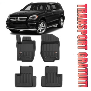 Mercedes GL I X164, Suv, Din 02.2006 - 10.2012 , Set Covorase Auto Tip Tavita Premium 3D, din cauciuc