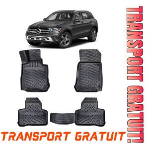 Mercedes GLC X253 2015-2022 Set 4 covorase auto din cauciuc tip tavita premium line 3D