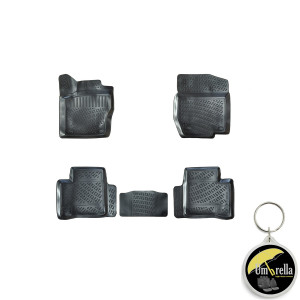Mercedes GLE-Class (M-Class) W164 II 2006-2011 Set 5 covorase auto din cauciuc tip tavita premium line 3D accesorii pentru autoturismul tau - masina v242326
