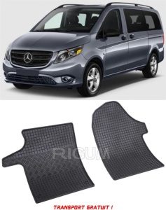 Mercedes Vito set covorase auto dedicate, din cauciuc dedicate Mercedes Vito W447 fabricatie 10.2014 - prezent, caroserie van, 2-3 locuri - Transport Gratuit accesorii pentru autoturismul tau - masina v38783