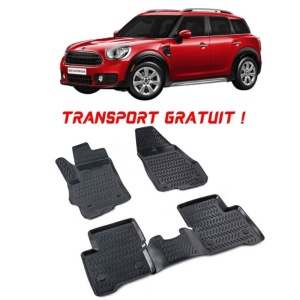 Mini Countryman II F60 2017- Set 4 covorase auto din cauciuc tip tavita premium line 3D - Transport Gratuit! accesorii pentru autoturismul tau - masina v48729