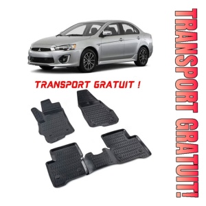 Mitsubishi Lancer 2002-2007 Set 4 covorase auto din cauciuc tip tavita premium line 3D - Transport Gratuit!