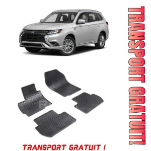 Mitsubishi Outlander III PhEV fabricat din 09.2012 - Prezent, Suv, set covorase auto dedicate, din cauciuc 100% Premium - Transport Gratuit
