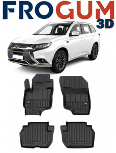 Mitsubishi Outlander III Phev, Suv, Din 09.2012 - Prezent , Set Covorase Auto Tip Tavita Premium 3D, din cauciuc accesorii pentru autoturismul tau - masina v171507