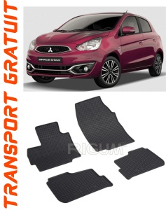 Mitsubishi Space Star, Hatchback, fabricat din 12.2019 - Prezent, set covorase auto dedicate, din cauciuc 100% Premium accesorii pentru autoturismul tau - masina v156895